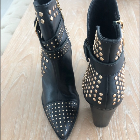 Jorge Bischoff Studded Leather Booties - Picture 2 of 3